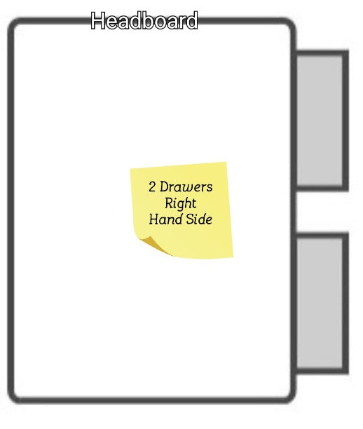 Divan Bed Buy Now Pay Later - 2 draw right hand side - Gables Beds