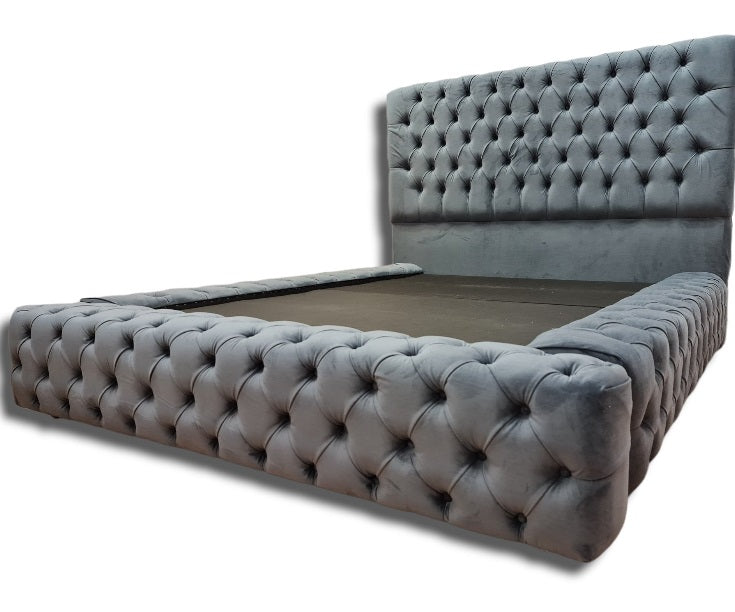 Buy Now Pay Later Beds Rania Park Lane Bed Crushed Velvet