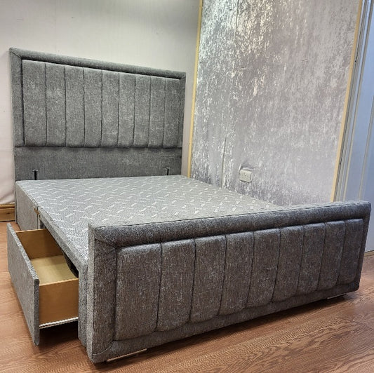 Charles Drawer Divan Fabric Bed with Storage - Gables Beds