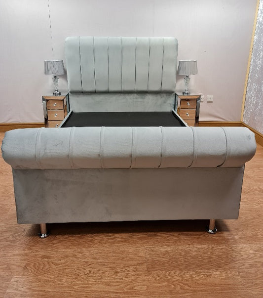 Charlotte luxury scroll bed on finance - Gables Beds Pay Monthly Interest Free