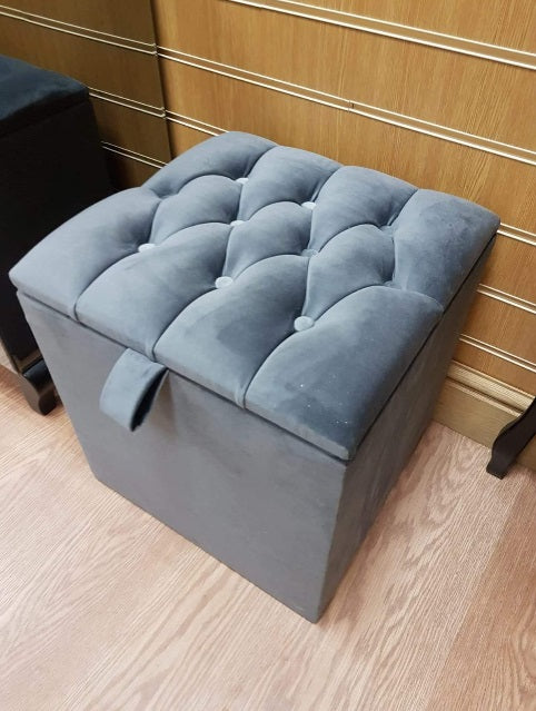 Small Ottoman - Chesterfield Dresser Stool Storage Box - Gables Beds