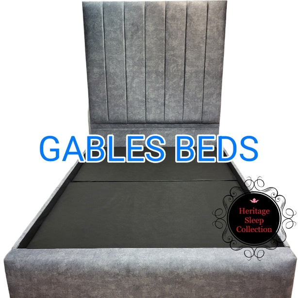 Emily tower bed - Heritage Sleep Collection - 70 inch tall headboard Gables Beds Opulence Velvet