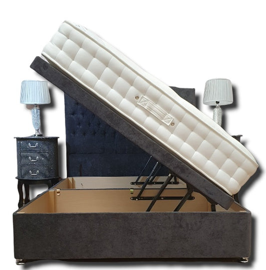 Maya Ottoman Divan Bed on Finance Velvet - Gables Beds