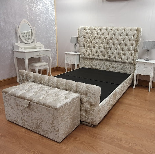 Sardar Butterfly Wingback Bed on Finance - Gables Beds