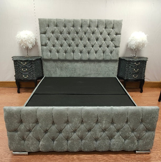 The Briana - Gables Beds Grey Velvet