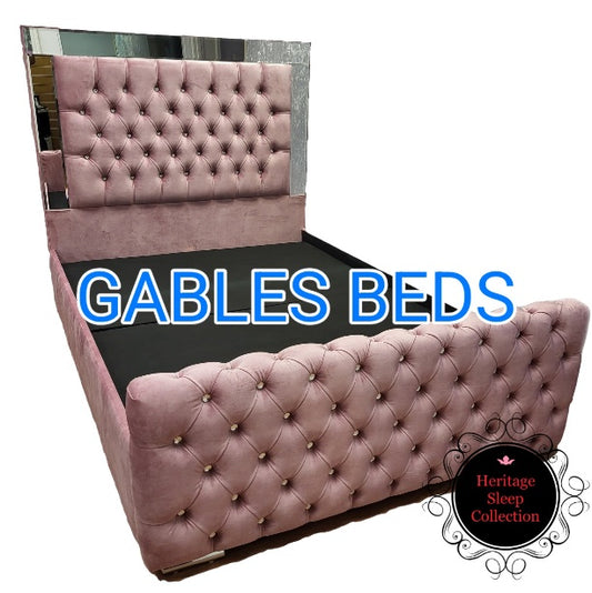 Vanity Mirrored Chesterfield Bed - Gables Beds