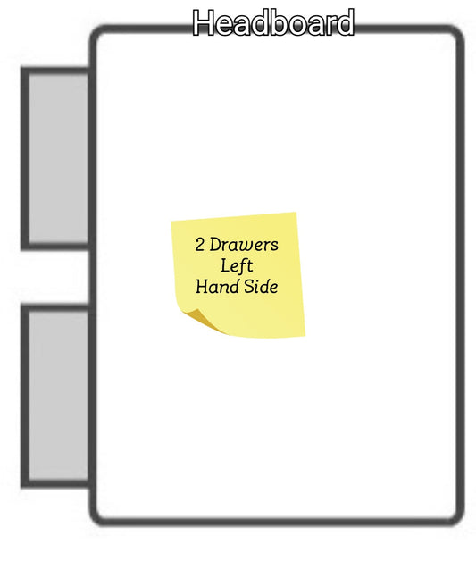 Buy Now Pay Later Beds Chesterfield Plush Velvet Divan Bed Set on Finance - Gables Beds 2 drawers left hand side