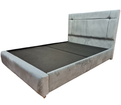 Brandy Plush Velvet Bed - Gables Beds Silver Grey Bed shop in Essex