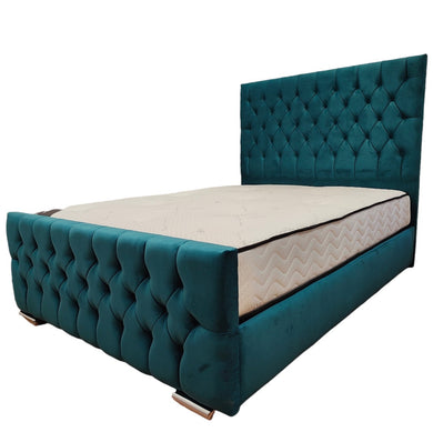 Briana Tall Plush Velvet Bed