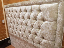 Hampton Plush Velvet Bed - Gables Beds cream crushed velvet