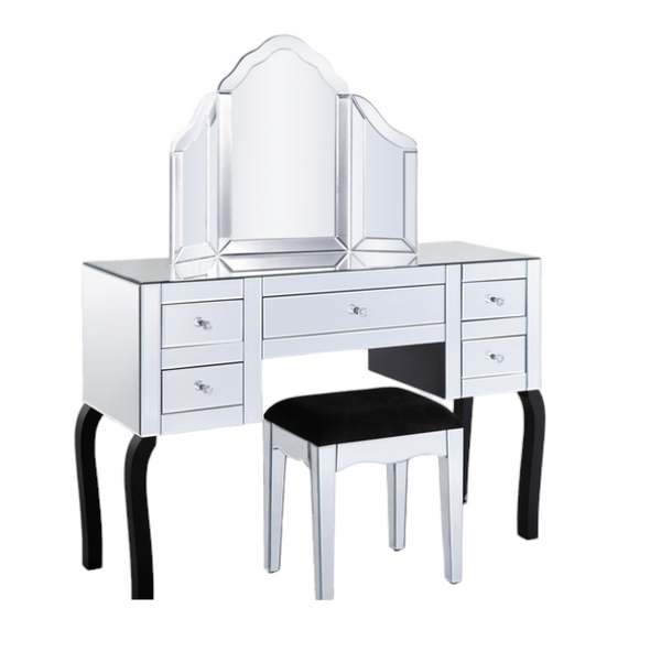 Mirror Dresser Set Inlcuding Mirror Table Stool