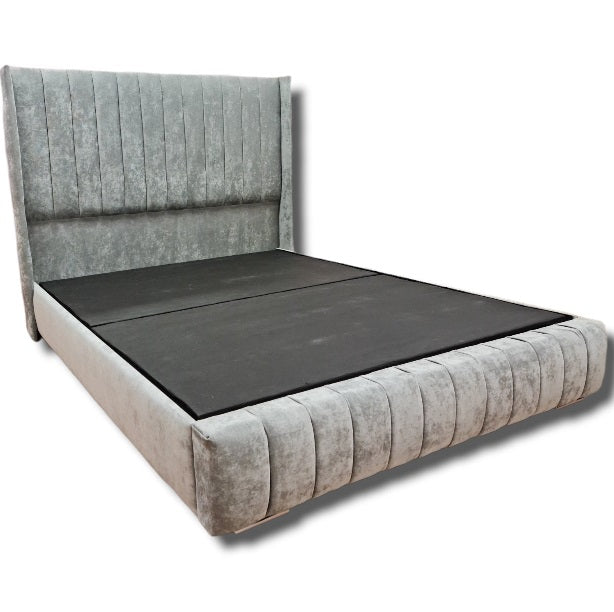 New York Wingback Fabric Bed Frame - Gables Beds