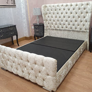 Sardar Wingback Butterfly Fabric Bed Frame - Gables Beds