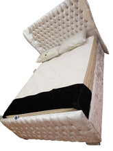 Sardar Wingback Butterfly Fabric Bed Frame - Gables Beds