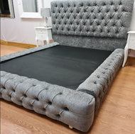 Slimline Rania Chesterfield Fabric Bed Frame - Gables Beds
