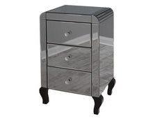 Smoked Mirror Bedside Cabinet - Gables Beds