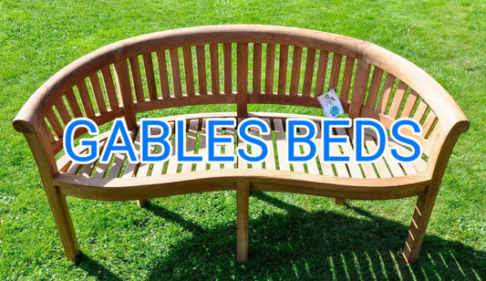 Sold Teak Banana Bench - Gables Beds