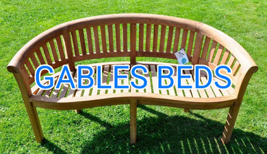 Sold Teak Banana Bench - Gables Beds