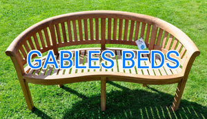 Sold Teak Banana Bench - Gables Beds