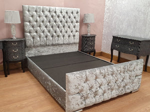 The Briana - Crushed Velvet Gables Beds