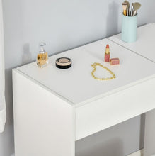 Compact White Vanity Dressing Table Set